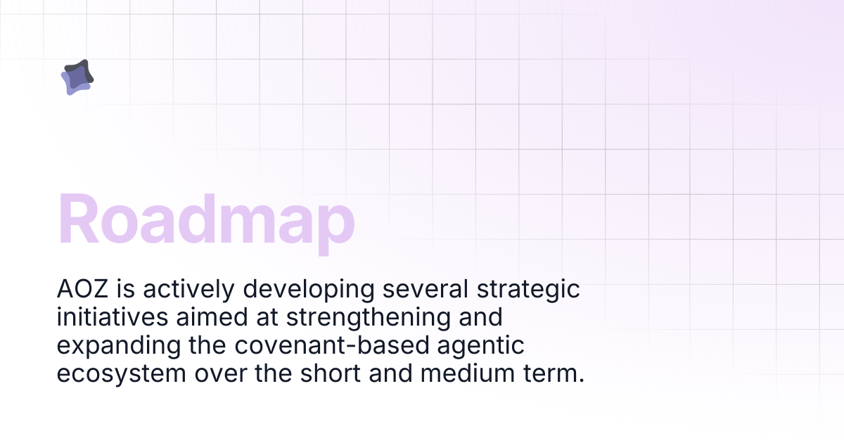 Roadmap | AOZ Docs